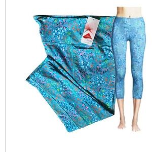 LANDSEND Women’s High Waisted Cropped Leg Swim Cover Up Modest Leggings w/Pocket